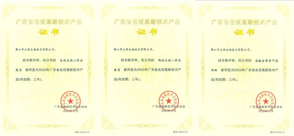 喜訊！正典生物3項產品獲評2025年廣東省名優(yōu)高新技術產品